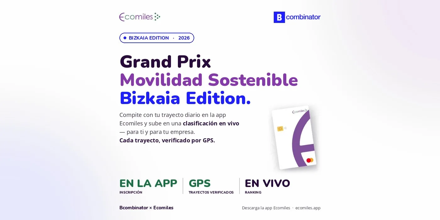 Grand Prix Bcombinator Mobilidade Sustentável - Bizkaia Edition